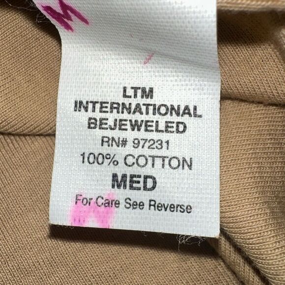 Bejeweled By Susan Fixel Vintage "Crown‎ Roses" M Top NWOT Swarovski crystals - Picture 8 of 12